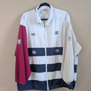 Vintage Prince Performance Apparel Red White Blue  Windbreaker jacket